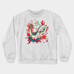 Minhwa: Fire Dragon C Type Crewneck Sweatshirt